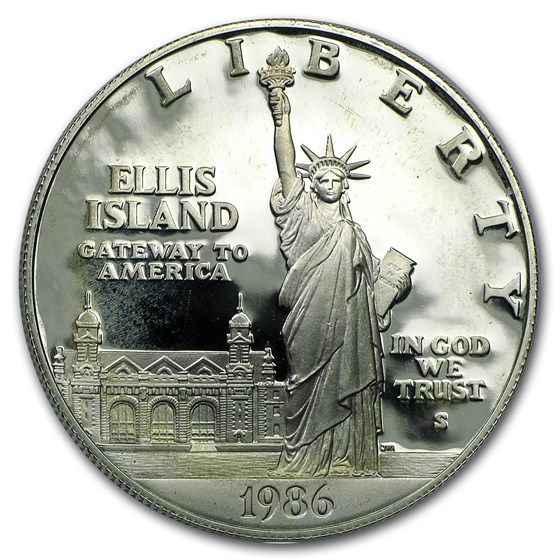 1986-S Statue of Liberty $1 Silver Commem Proof (Capsule Only) 1986-S Statue of Liberty $1 Silver Commem Proof (Capsule Only)